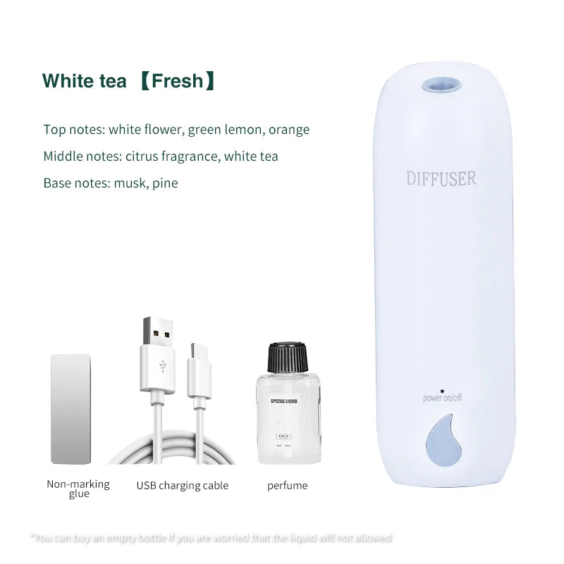 100M³ Essential Oil Diffuser 45ML 3 Modes Aroma Diffuser Wall Mounted Room Fragrance Home Toilet Hotel Air Purifiers Humidifier