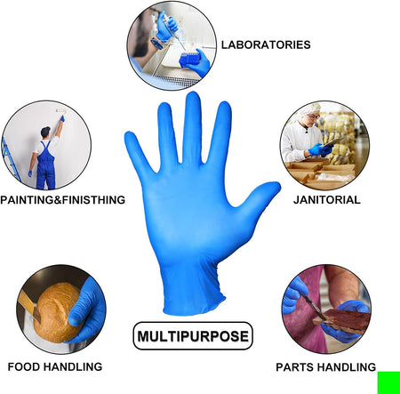 Nitrile Exam Gloves Disposable Gloves,Powder Free, Cleaning Service Gloves, Latex Free