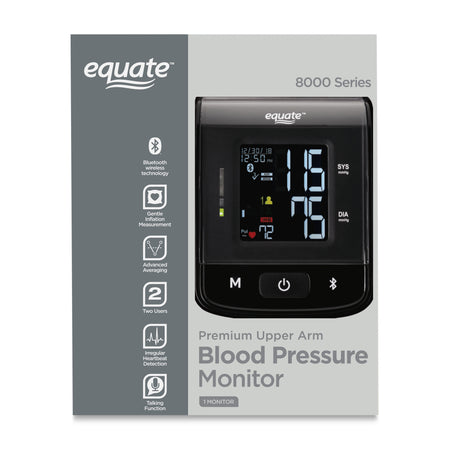8000 Series Premium Upper Arm Cuff Blood Pressure Monitor. Equipped W/ Bluetooth Wireless Technology