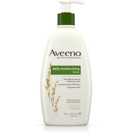 Daily Moisturizing Body Lotion for Dry Skin with Prebiotic Oat, Fragrance & Paraben Free, Non-Greasy, Non-Comedogenic, for Sensitive Skin & 72-Hour Moisturizer 18 Fl Oz