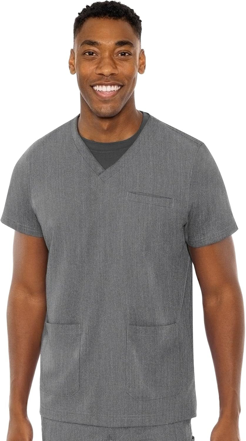 Men'S Scrub Top Wescott with 3 Pockets & 2-Way Stretch and Ultra Soft Fabric - MC7477