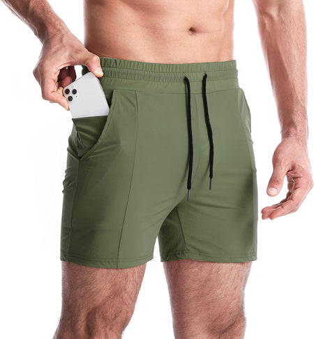 Men'S Athletic Gym Shorts Workout Short Shorts Running Shorts Bodybuilding Short