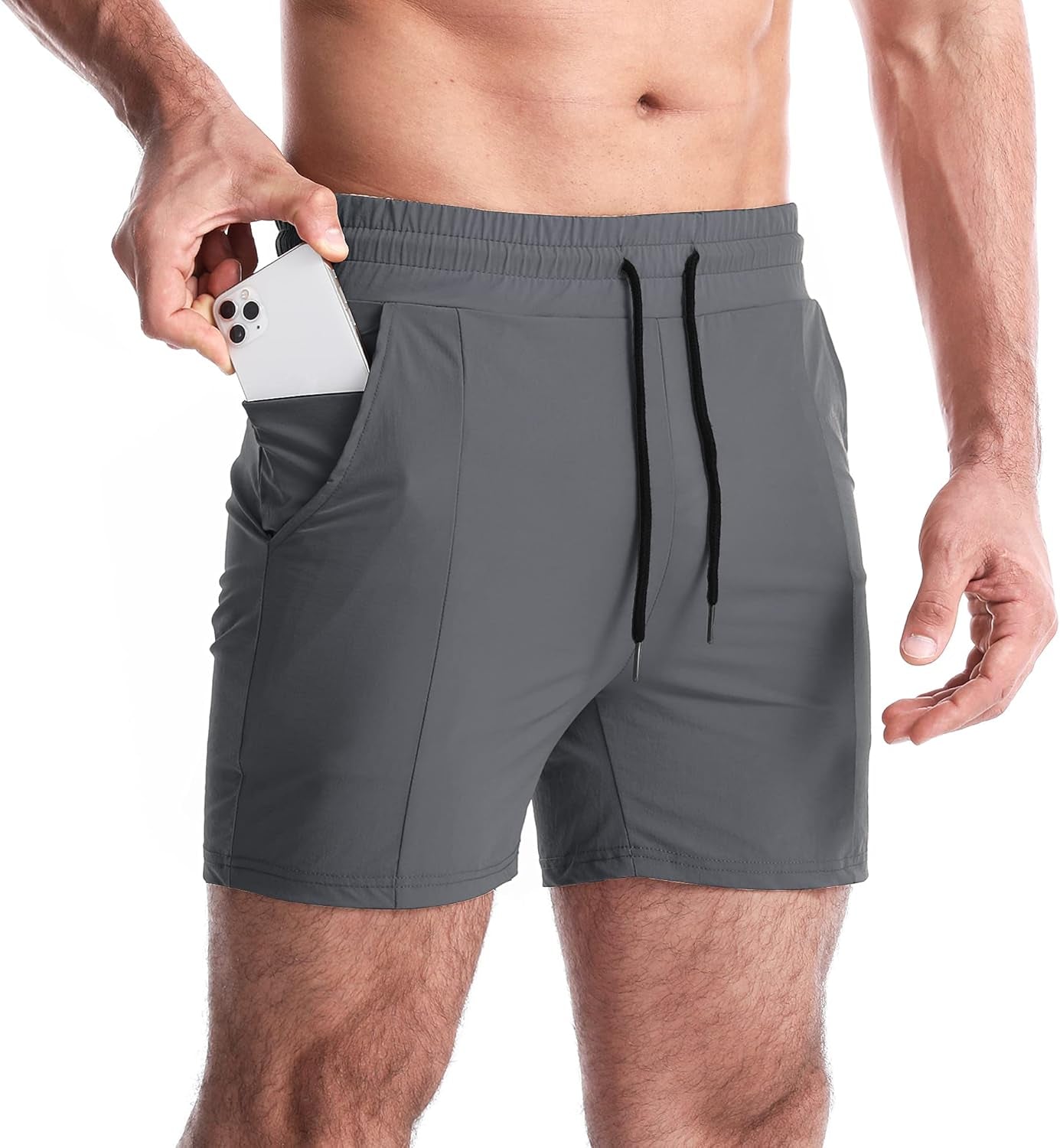 Men'S Athletic Gym Shorts Workout Short Shorts Running Shorts Bodybuilding Short