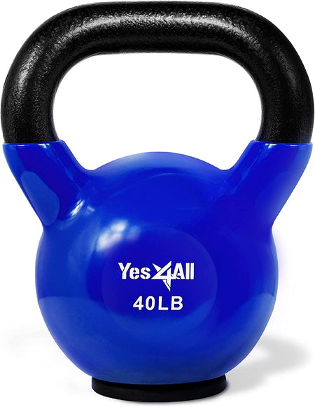 Kettlebells Rubber Base, Kettlebell Set for Women, Strength Training Kettlebells Weights (10-65 Lbs)