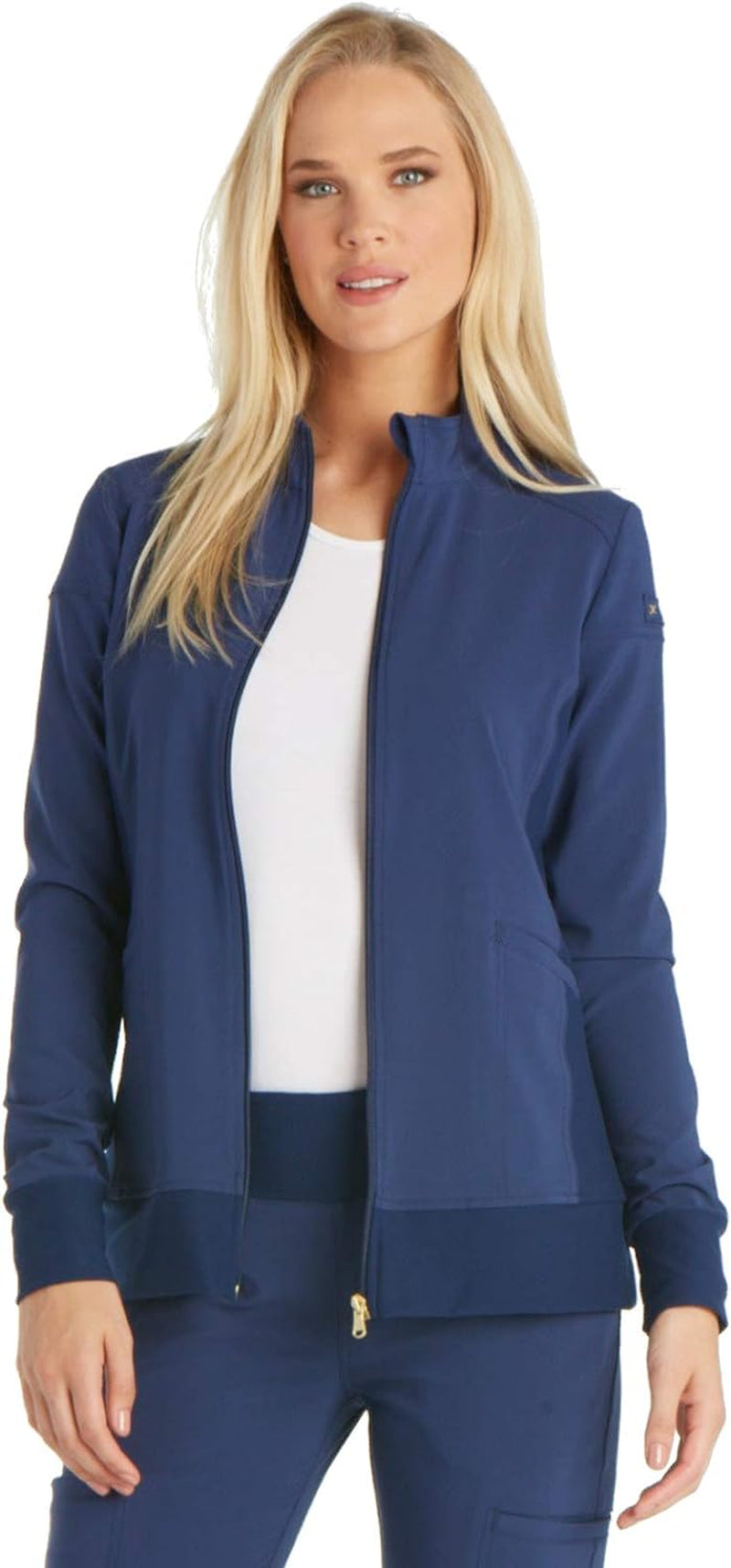 Iflex by  Uniforms Zip Front Scrub Jackets for Women CK303