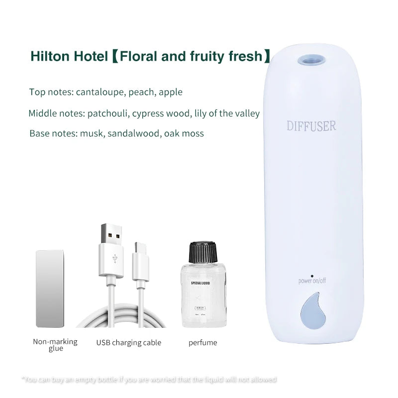 100M³ Essential Oil Diffuser 45ML 3 Modes Aroma Diffuser Wall Mounted Room Fragrance Home Toilet Hotel Air Purifiers Humidifier