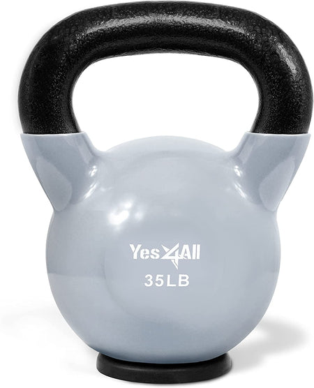 Kettlebells Rubber Base, Kettlebell Set for Women, Strength Training Kettlebells Weights (10-65 Lbs)