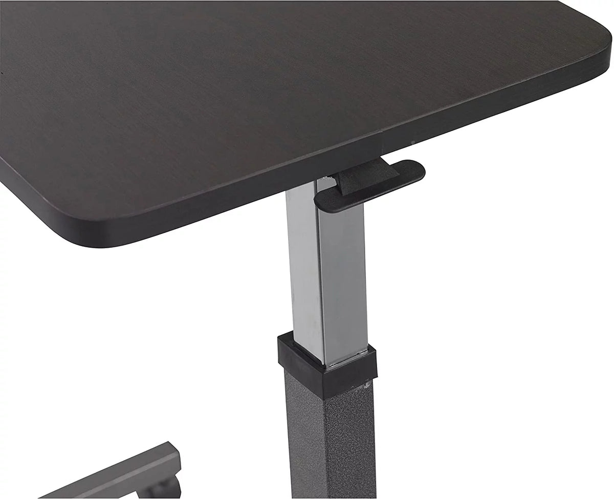 13067 Non Tilt Top Overbed Table, Silver Vein