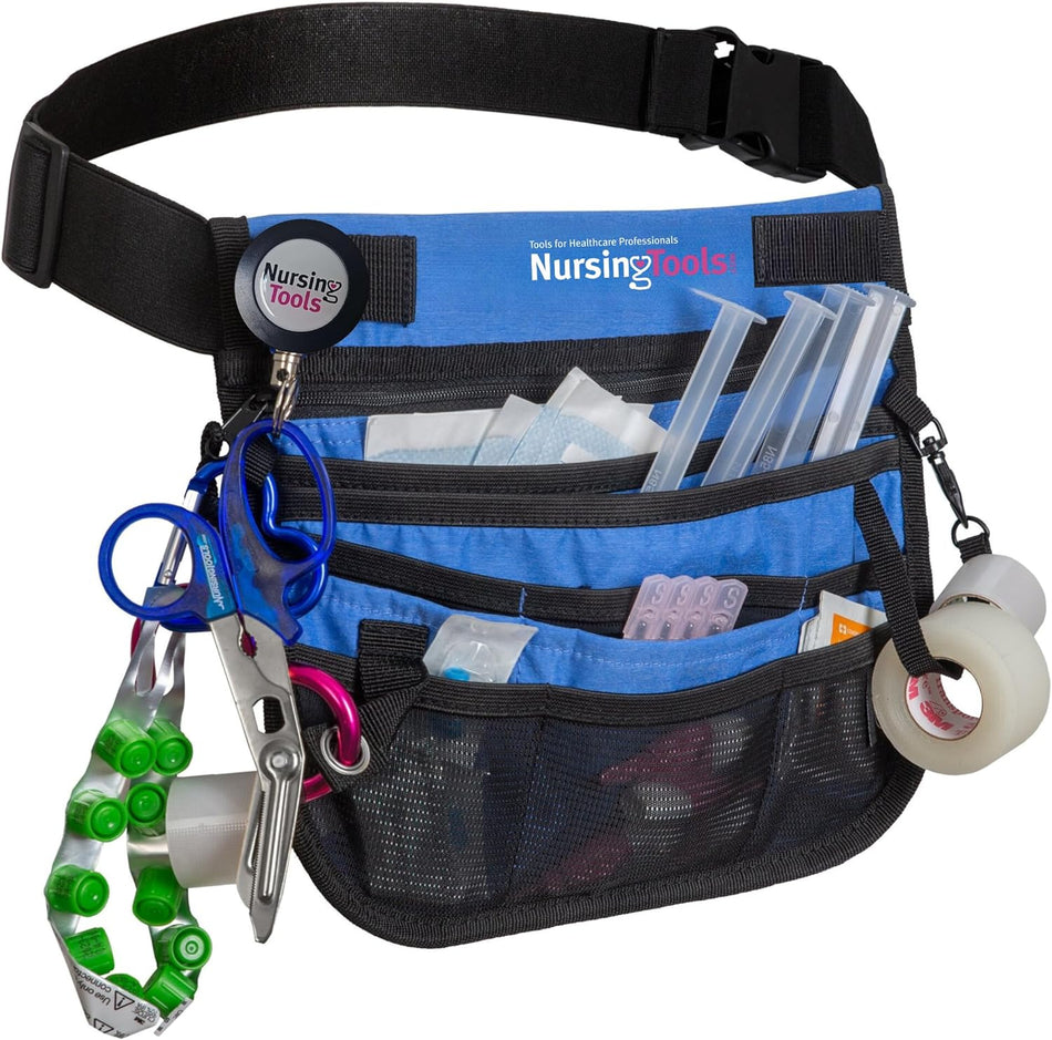 Kangapak Nurse Fanny Pack Multi Compartment Waist Organizer Tool Bag for Students, Practitioners & Medical Professionals