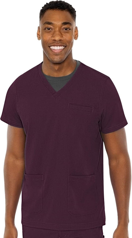 Men'S Scrub Top Wescott with 3 Pockets & 2-Way Stretch and Ultra Soft Fabric - MC7477