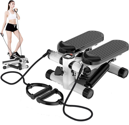 Steppers for Exercise at Home,Stair Stepper,Mini Steppers for Exercise at Home with Resistance Band,Stair Stepper for Home,Exercise Home Workout Equipment for Full Body Workout