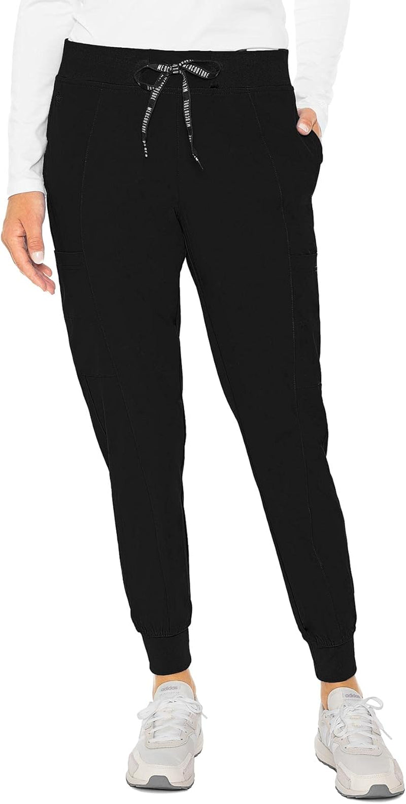 Scrub Jogger Pants for Women, Seamed Bottoms with 4 Spacious Pockets MC8721