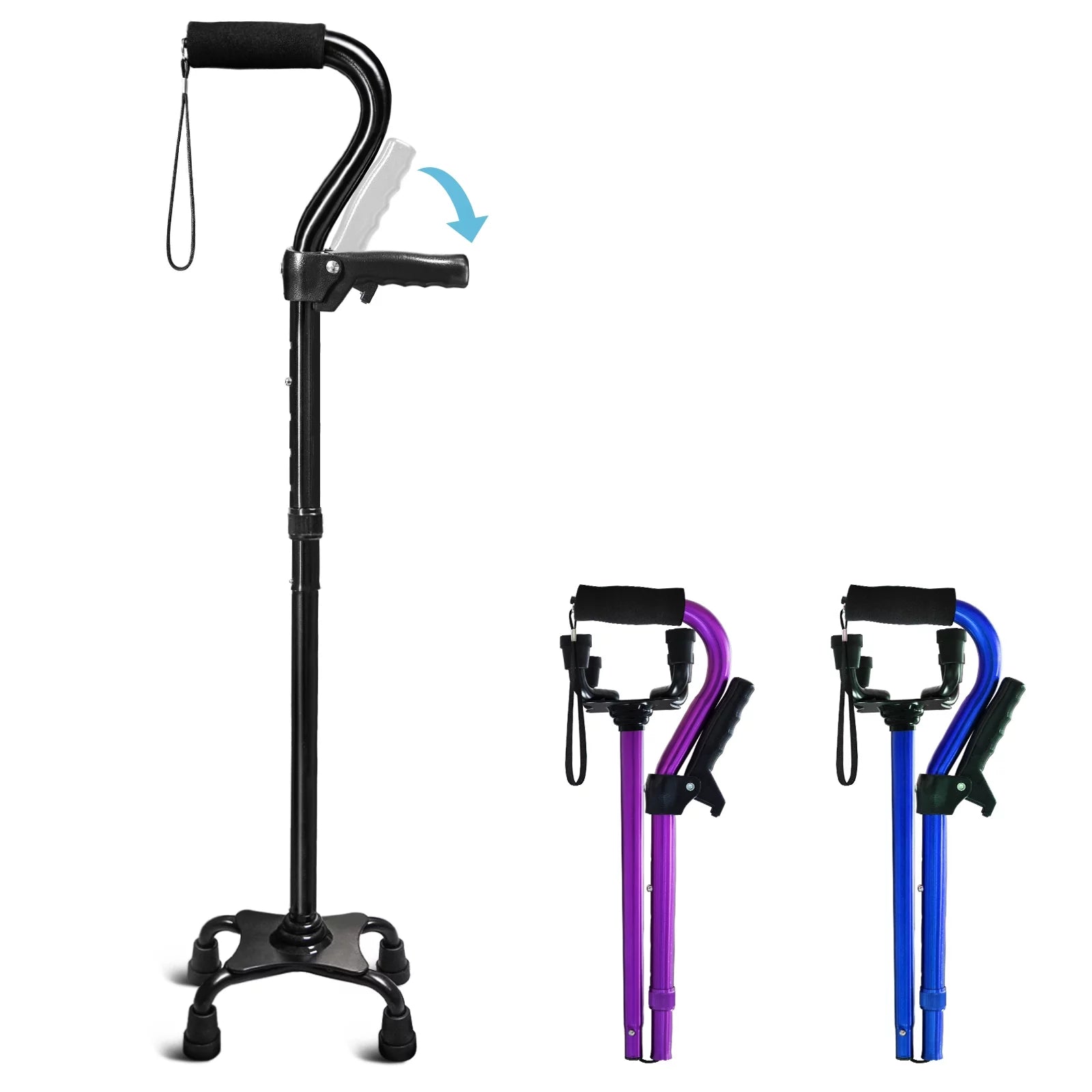 Walking Cane for Elderly Adults - Large Mobility Assistant Bar Support up to 400Lbs