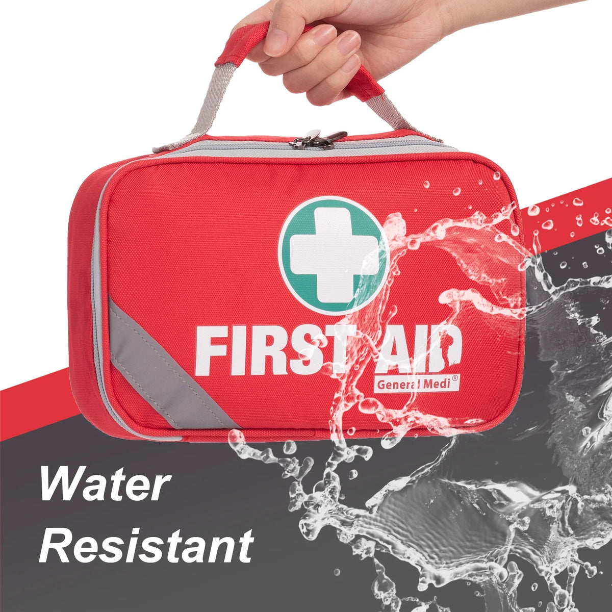 2-In-1 First Aid Kit (215 Piece) + Bonus 43 Piece Mini First Aid Kit -Includes Eyewash, Ice(Cold) Pack, Moleskin Pad and Emergency Blanket for Travel, Home, Office, Car, Camping