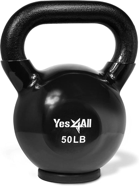 Kettlebells Rubber Base, Kettlebell Set for Women, Strength Training Kettlebells Weights (10-65 Lbs)