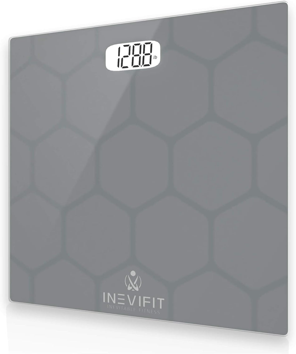 BATHROOM SCALE, Highly Accurate Digital Bathroom Body Scale, Measures Weight up to 400 Lbs. Includes Batteries