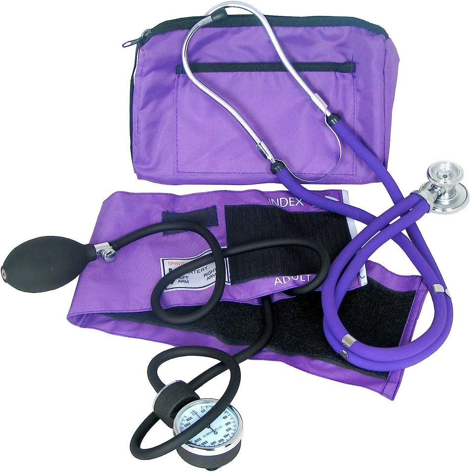 Blood Pressure and Sprague Stethoscope Kit - Purple