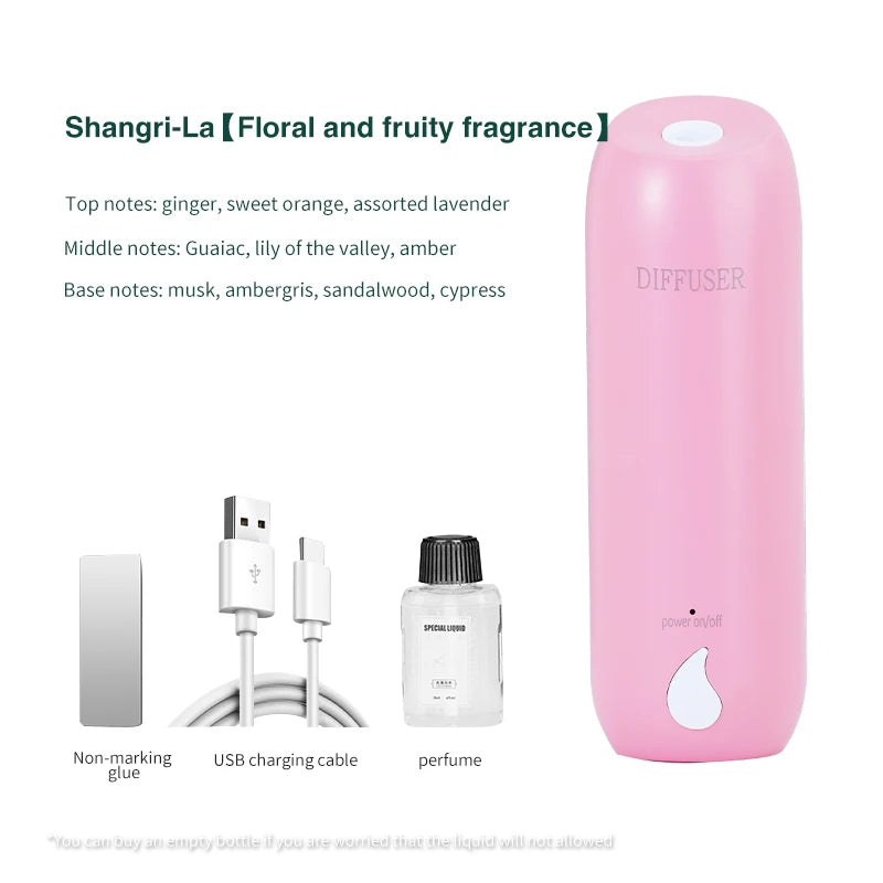 100M³ Essential Oil Diffuser 45ML 3 Modes Aroma Diffuser Wall Mounted Room Fragrance Home Toilet Hotel Air Purifiers Humidifier