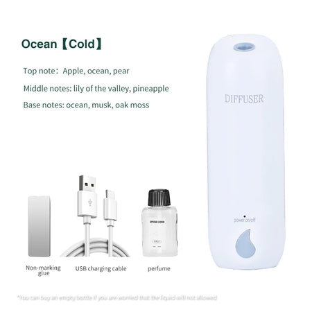 100M³ Essential Oil Diffuser 45ML 3 Modes Aroma Diffuser Wall Mounted Room Fragrance Home Toilet Hotel Air Purifiers Humidifier