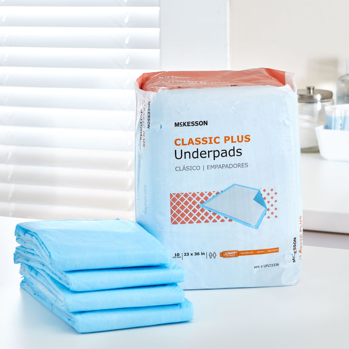 Classic plus Disposable Underpads Fluff / Polymer 23X36"