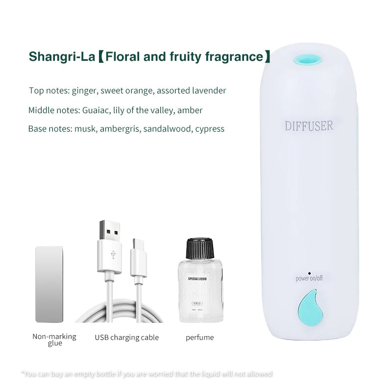 100M³ Essential Oil Diffuser 45ML 3 Modes Aroma Diffuser Wall Mounted Room Fragrance Home Toilet Hotel Air Purifiers Humidifier