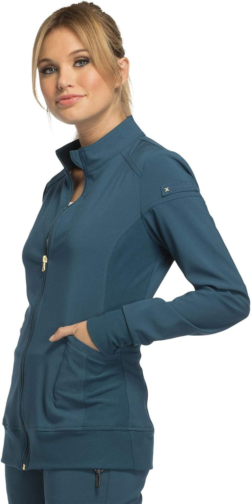 Iflex by  Uniforms Zip Front Scrub Jackets for Women CK303