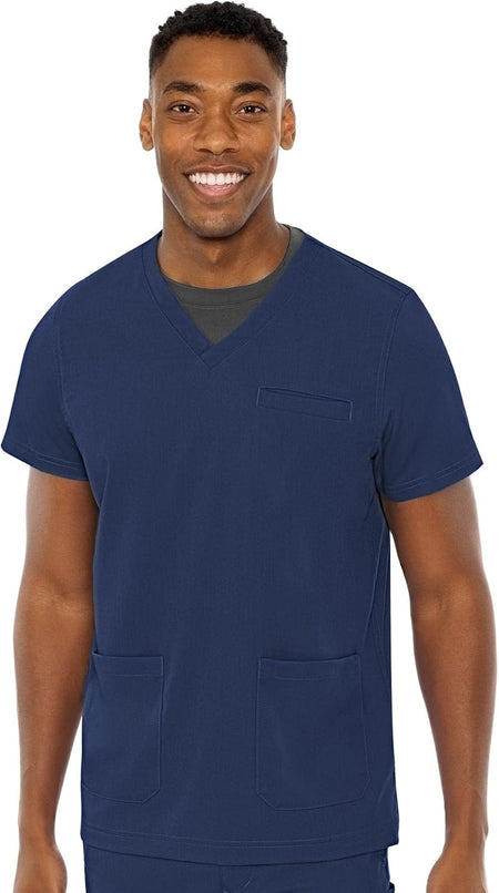 Men'S Scrub Top Wescott with 3 Pockets & 2-Way Stretch and Ultra Soft Fabric - MC7477