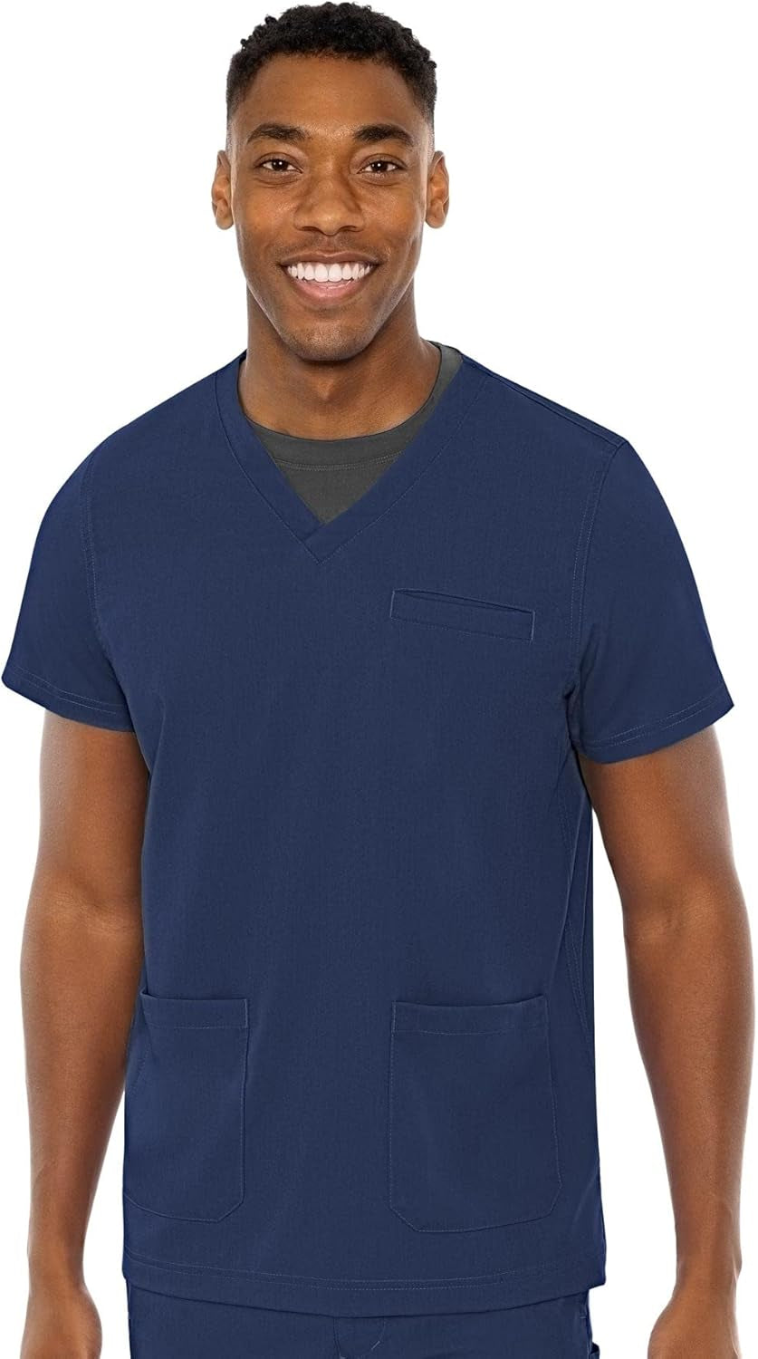 Men'S Scrub Top Wescott with 3 Pockets & 2-Way Stretch and Ultra Soft Fabric - MC7477