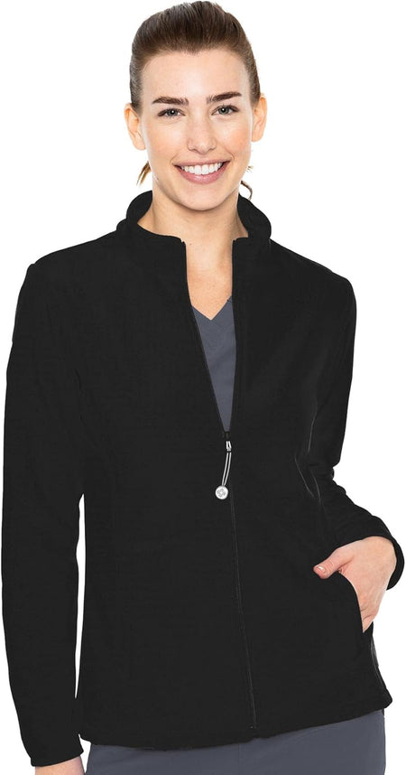 Women'S Performance Fleece Jacket with 4 Pockets and 2-Way Stretch - MC8684