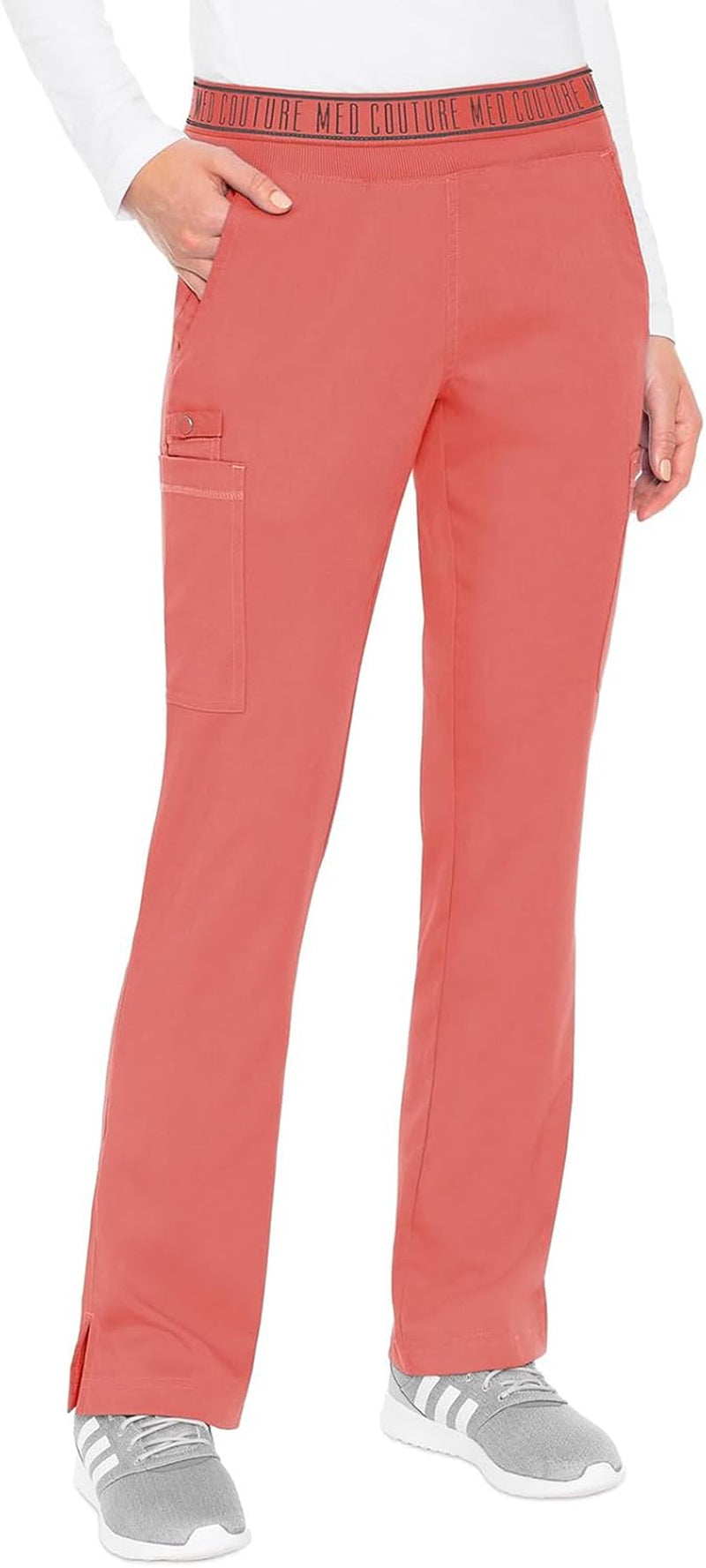 Scrub Set for Women, 11 Pockets with V-Neck Scrub Top MC7459 and Comfortable Scrub Pants, MC7739