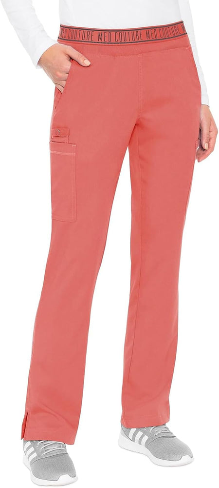 Scrub Set for Women, 11 Pockets with V-Neck Scrub Top MC7459 and Comfortable Scrub Pants, MC7739