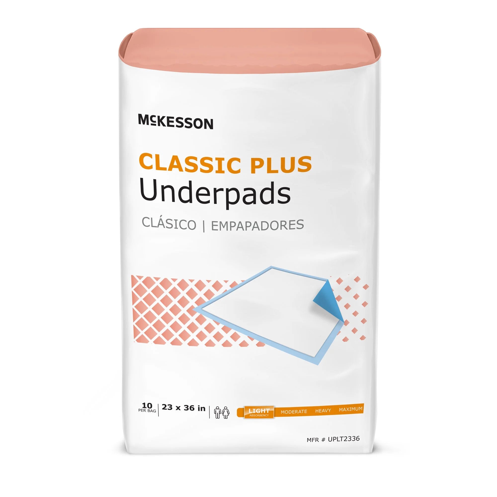 Classic plus Disposable Underpads Fluff / Polymer 23X36"