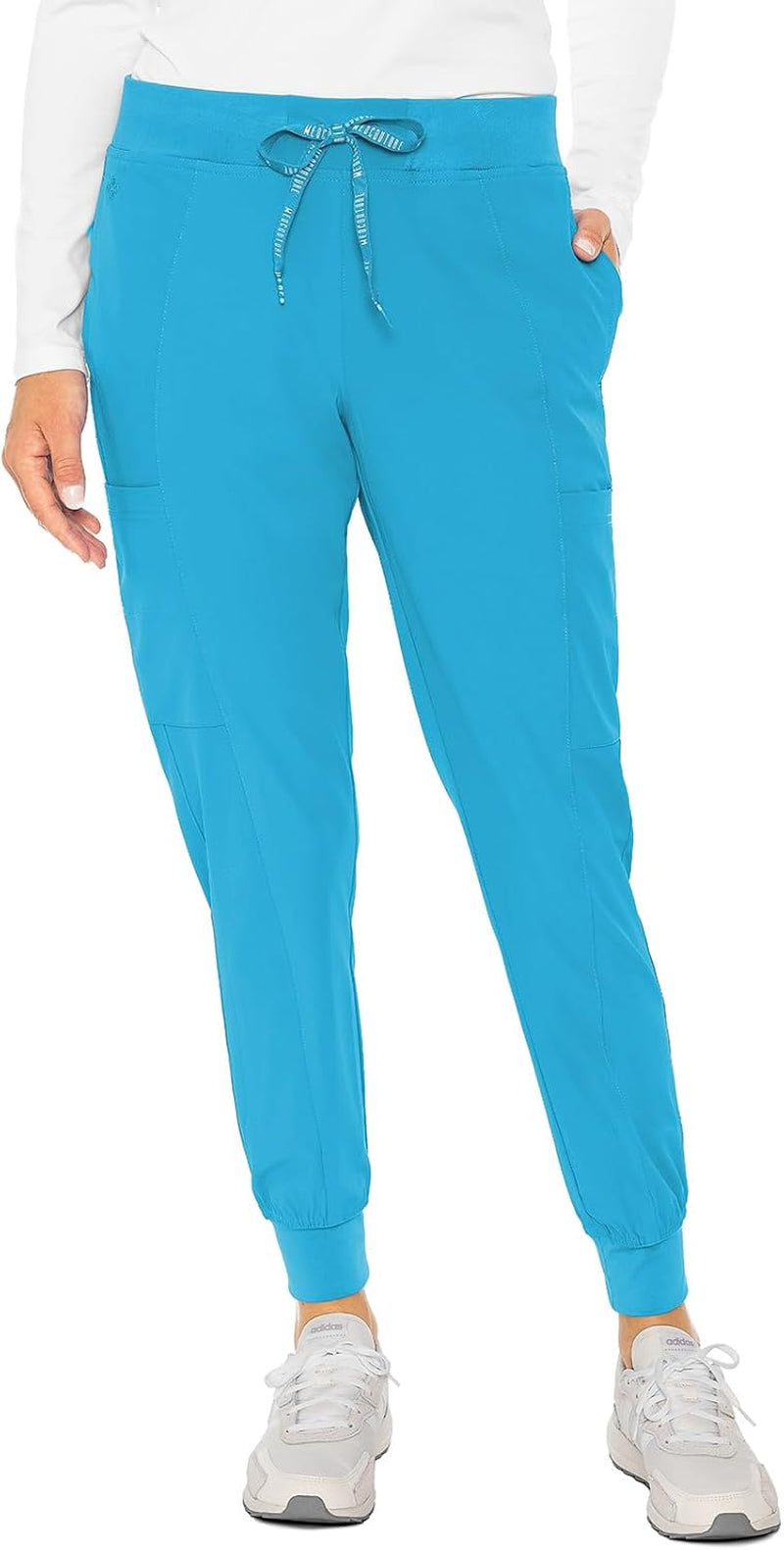 Scrub Jogger Pants for Women, Seamed Bottoms with 4 Spacious Pockets MC8721