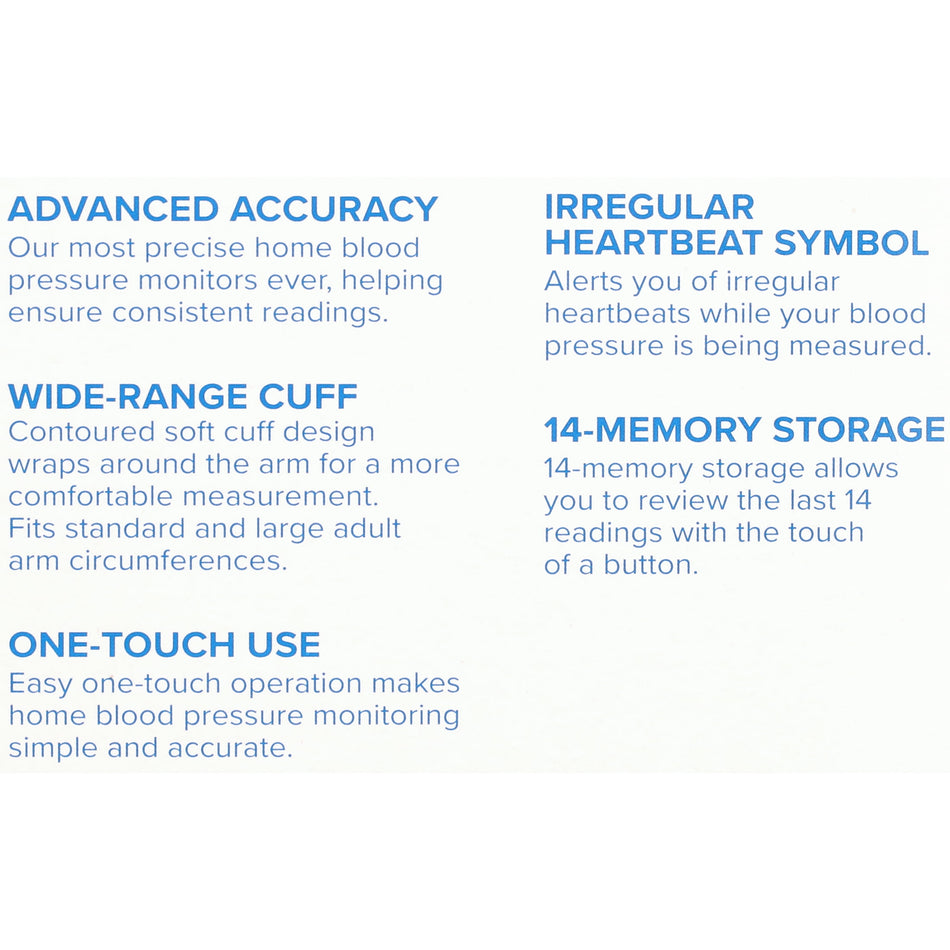 3 Series Blood Pressure Monitor (BP7100), Upper Arm Cuff, Digital Blood Pressure Machine, Stores up to 14 Readings