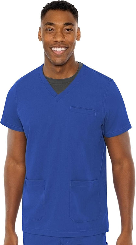 Men'S Scrub Top Wescott with 3 Pockets & 2-Way Stretch and Ultra Soft Fabric - MC7477