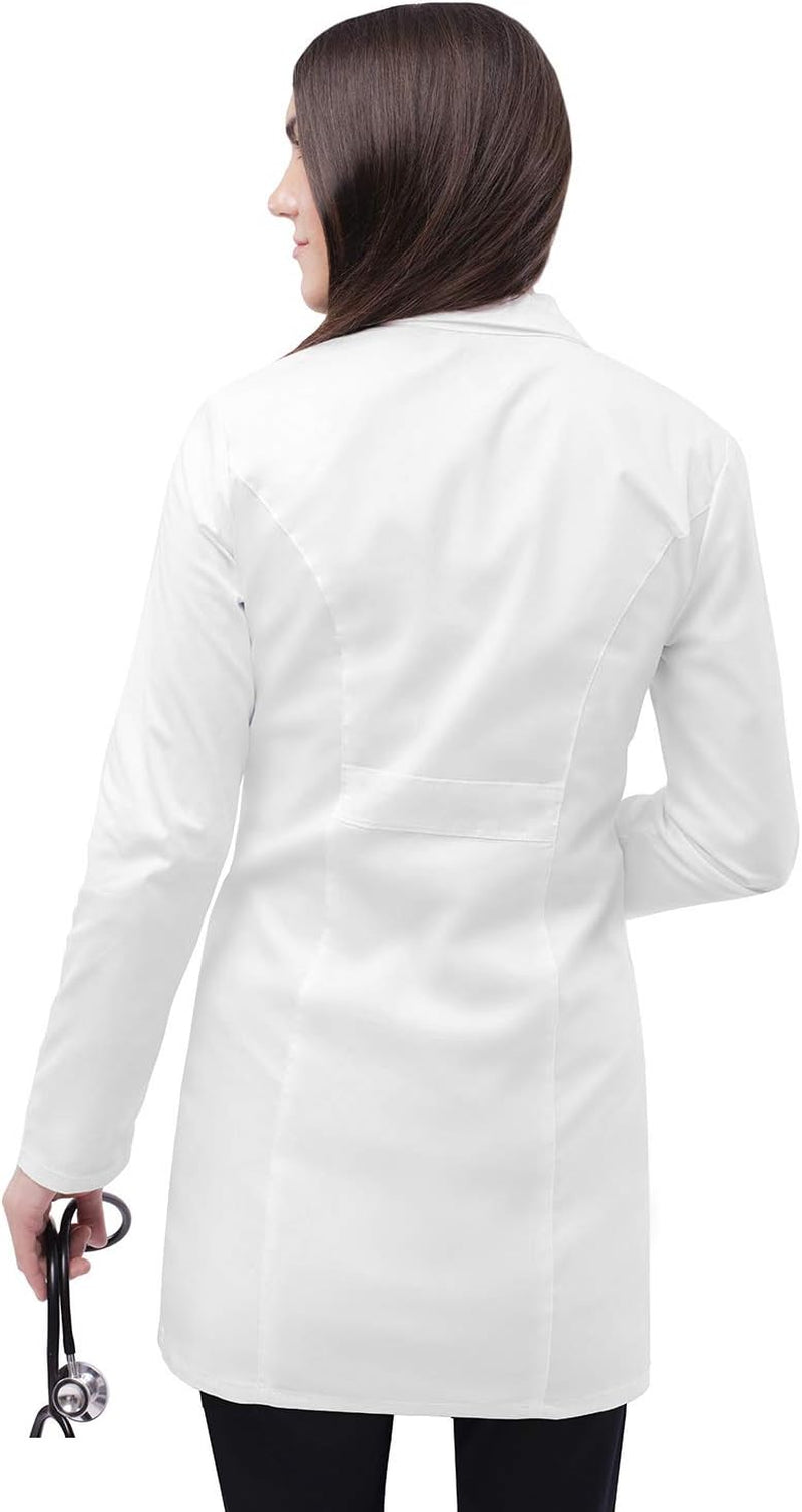 Adar Universal Stretch Lab Coat for Women - 36" Tab-Waist Lab Coat