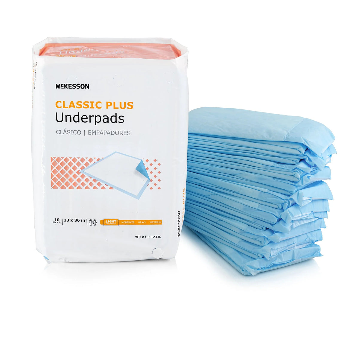 Classic plus Disposable Underpads Fluff / Polymer 23X36"