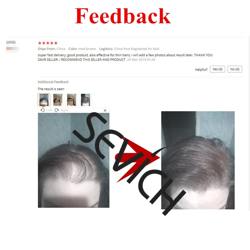 Sevich refill 100g hair fiber. Hair building powders