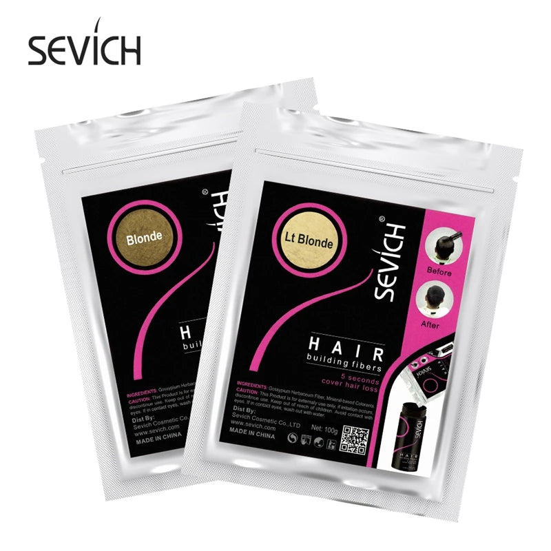 Sevich refill 100g hair fiber. Hair building powders