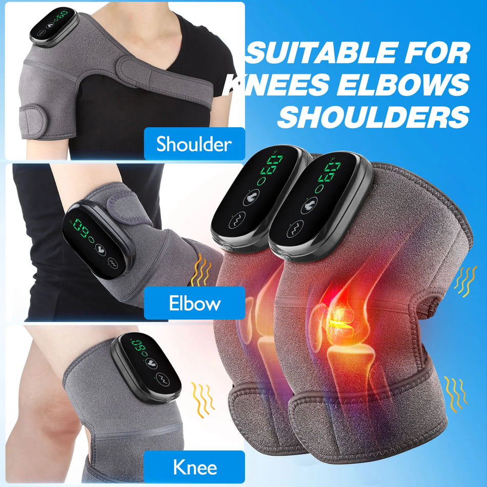 Eletric Heating Knee Massage Device Vibration Knee Pads