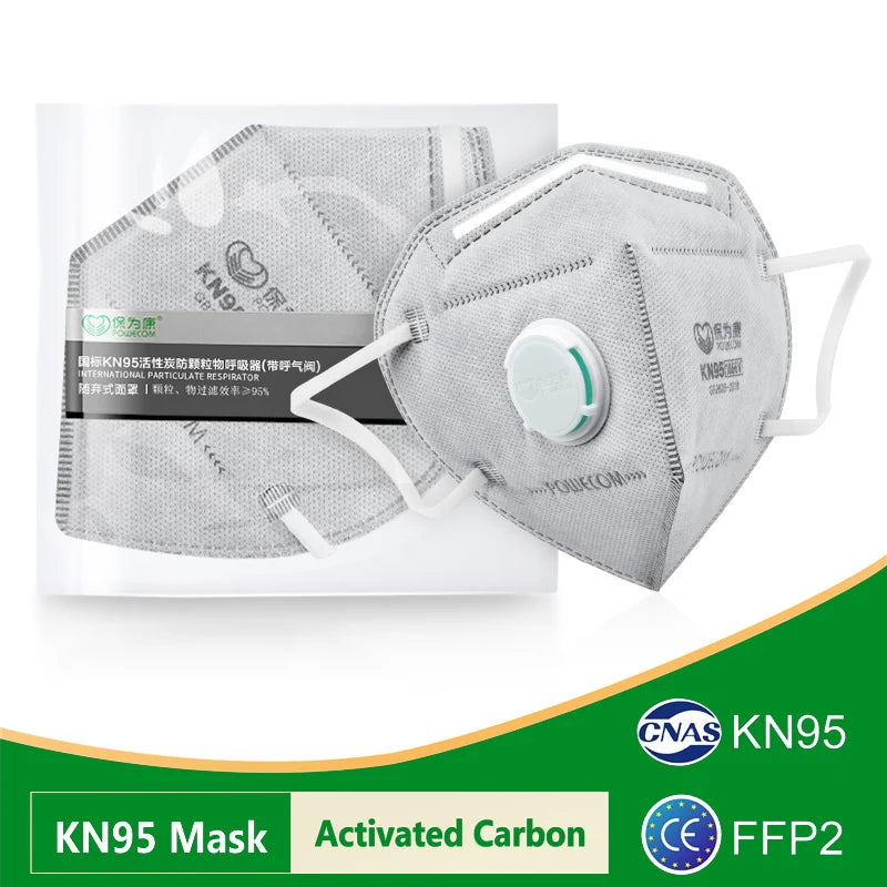 POWECOM KN95 Masks Activated Carbon