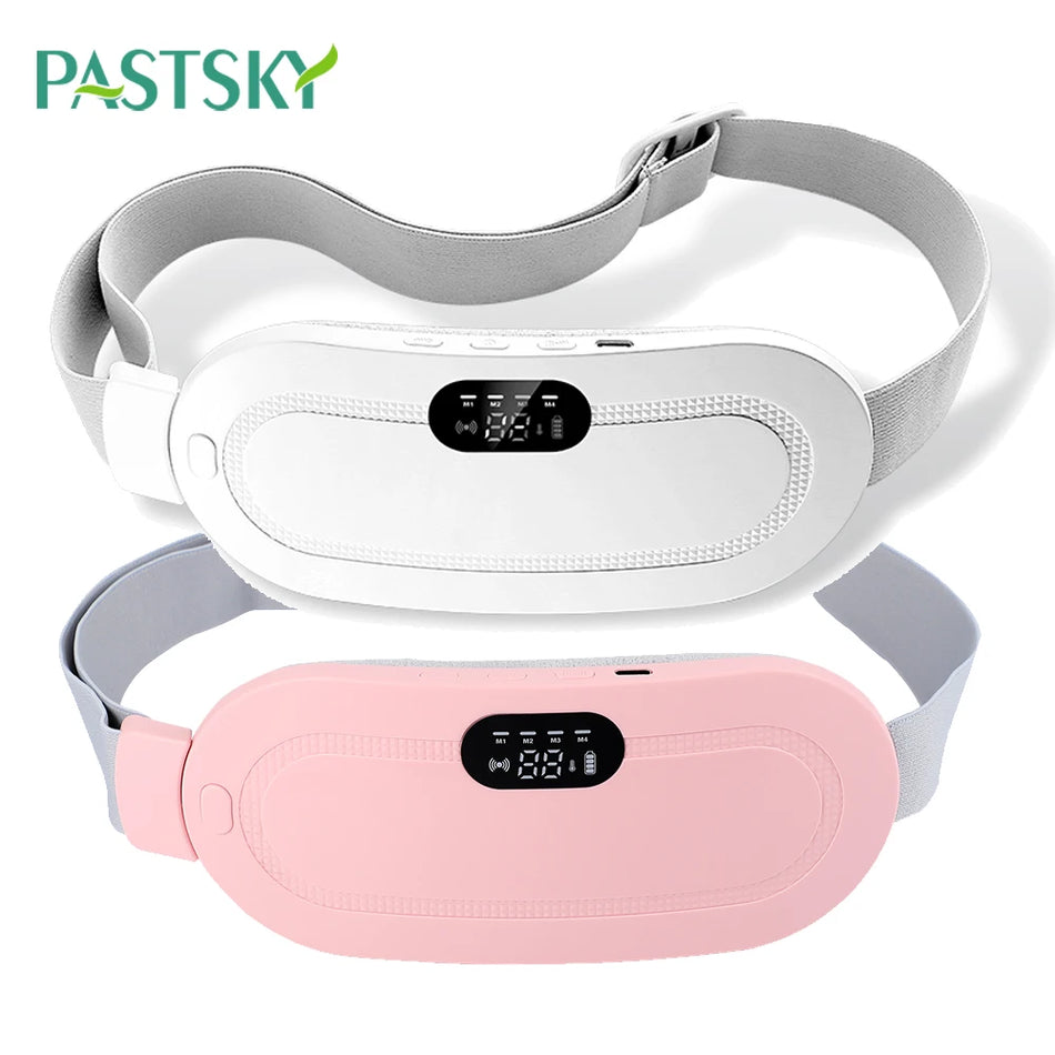 Electric Period Cramp Massager Vibrating Heating Belt.