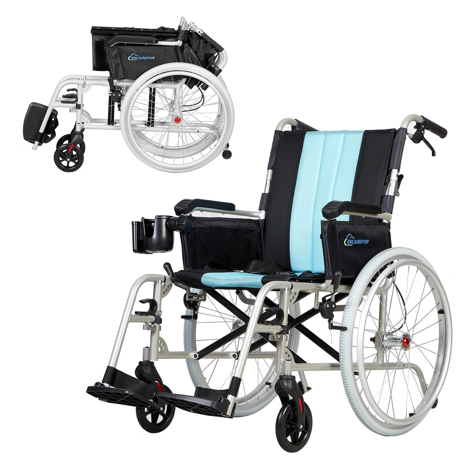 Magnesium Ultra Lightweight Wheelchair, 20" Wide