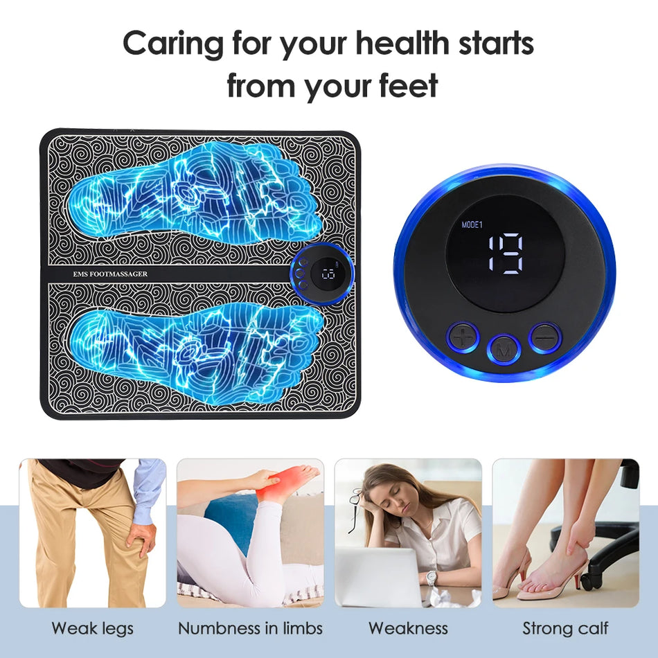 Rechargeable Electric Foot Massager Pad