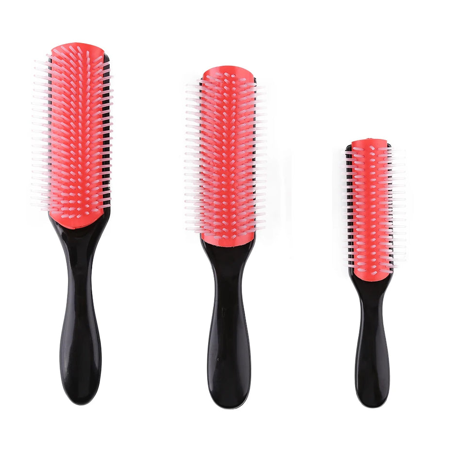 9-Rows Detangling Hair Brush Denman. Scalp Massager and Straightener