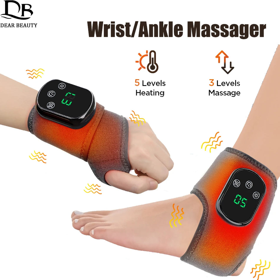 Vibration Wrist / Ankle Massager Infrared Hot Compress Therapy