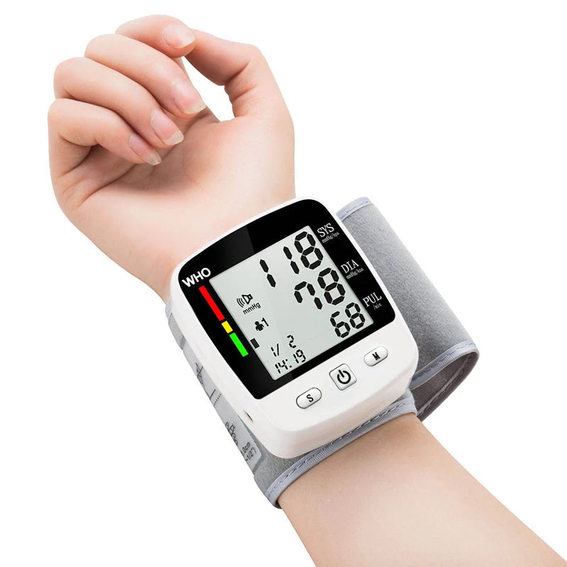 Digital Blood Pressure Monitor Wrist Tensiometer