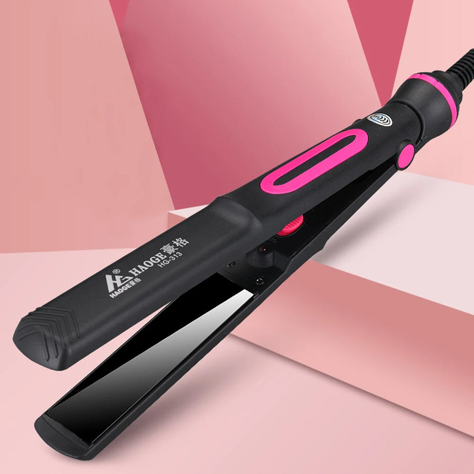 220V Professional Hair Straightener Dual-Use Curling Iron