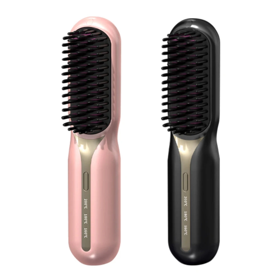 Cordless Hair Straightener Hot Heating Electric Comb