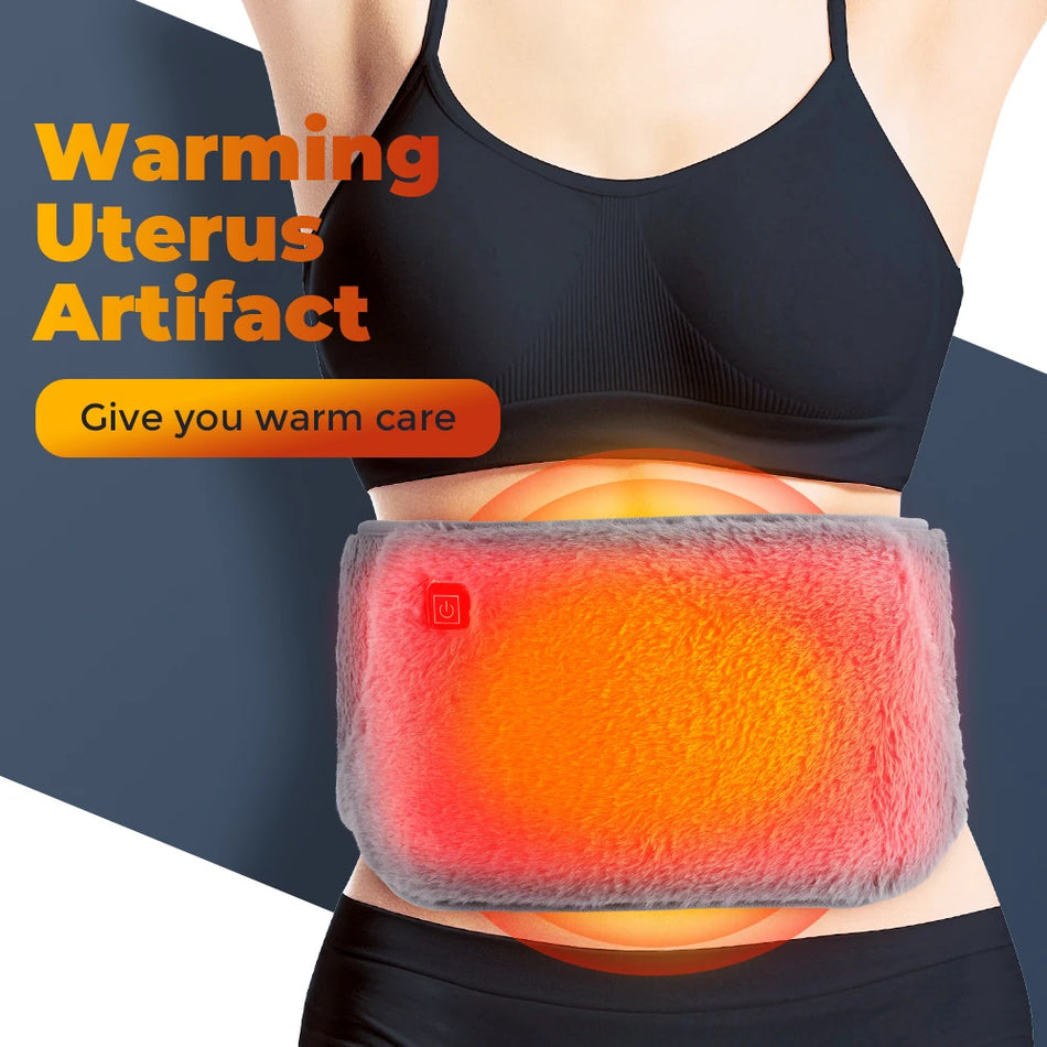 USB Electric Abdomen Heating Belt Hand Warmer Women Menstrual Relief.